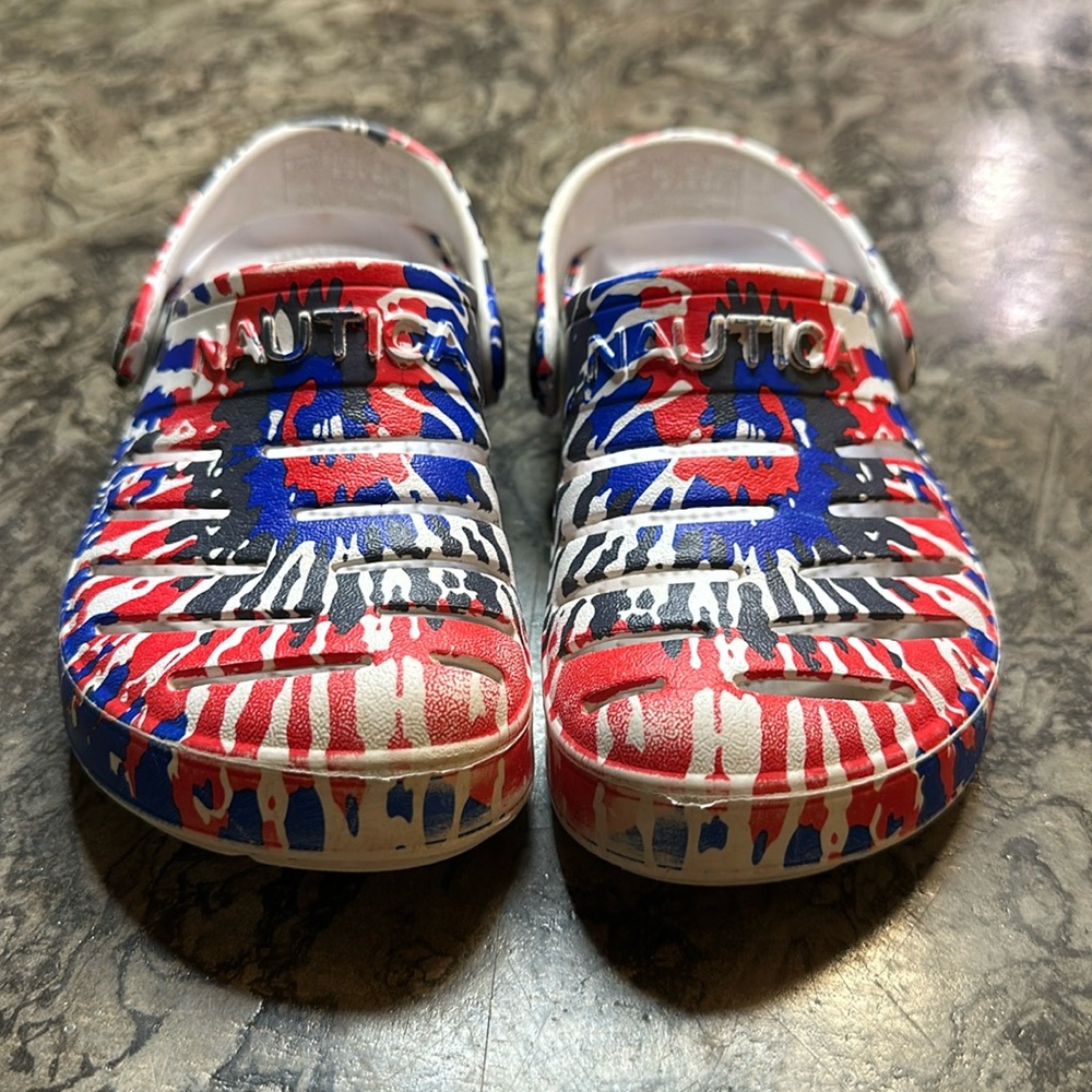 Size C9 Toddler Nautica Rubber Slides